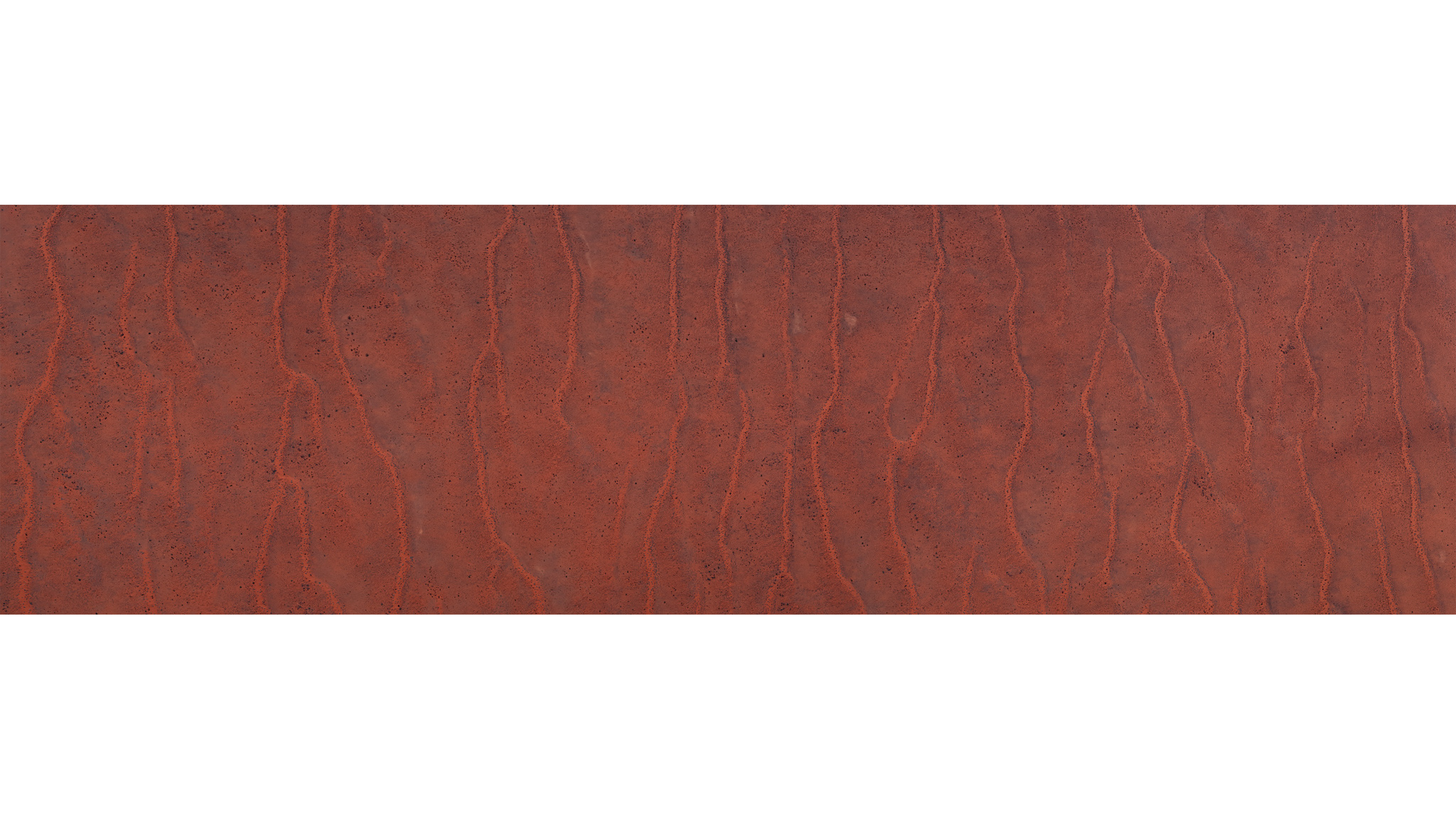 Simpson Desert, 2019: red parallel desert surface.
