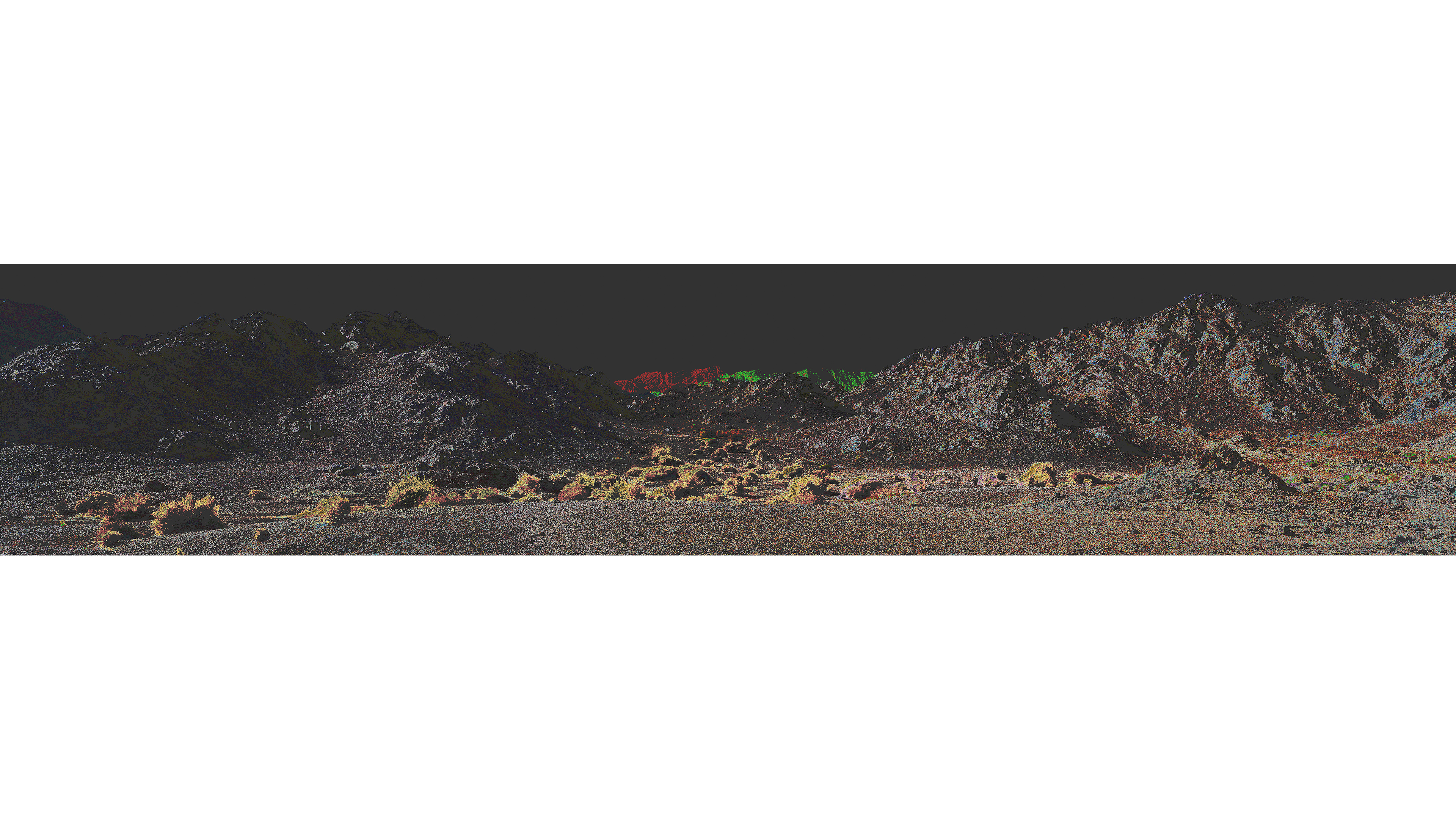 Omani Landscapes, 2017: desert horizon and surface color.