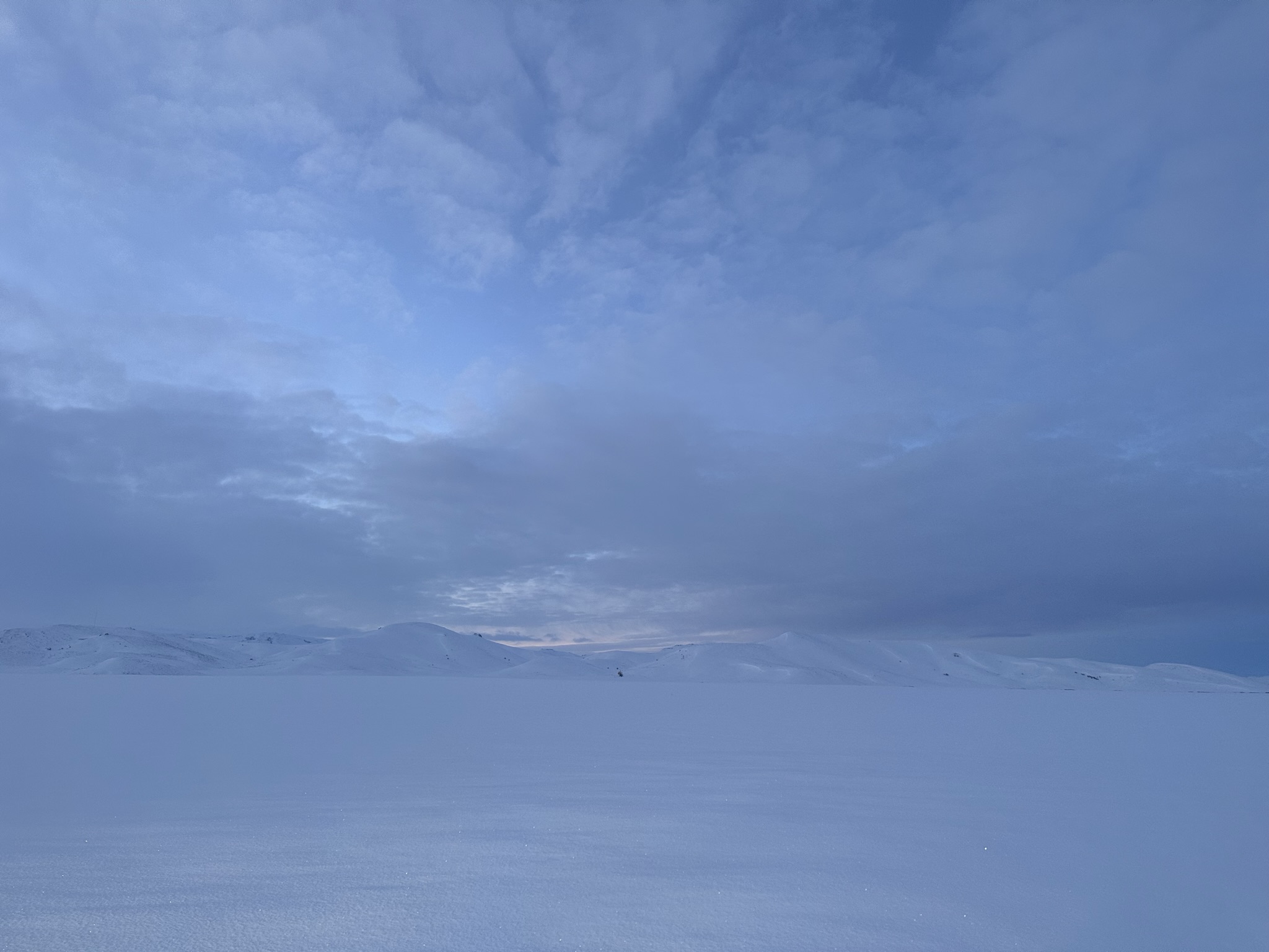 Winter Blue landscape study 5.