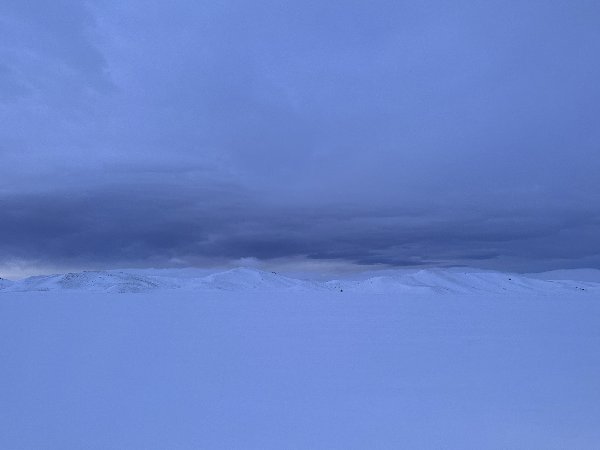 Winter Blue landscape study 8.