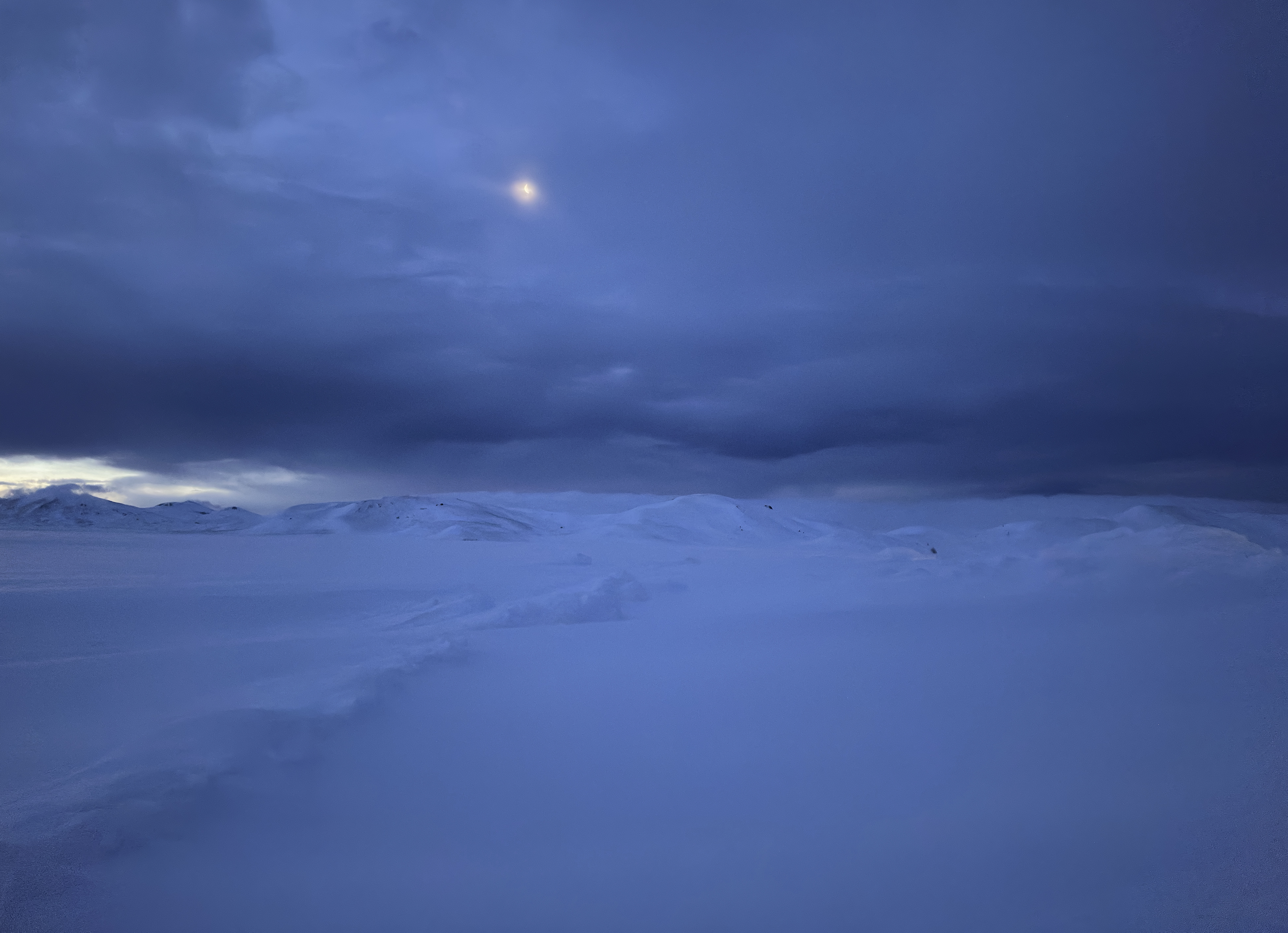Winter Blue landscape study 6.